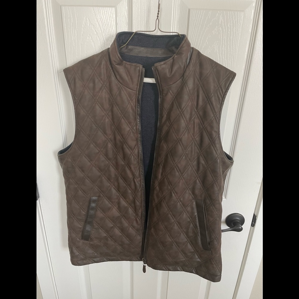 Johnston & Murphy Reversible Leather Vest